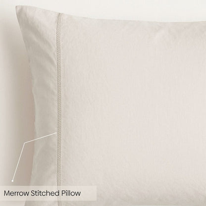 Organic Cotton King Flat Sheet- Vanilla Dawn 300 TC Percale
