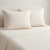 Organic Cotton King Flat Sheet- Vanilla Dawn 300 TC Percale
