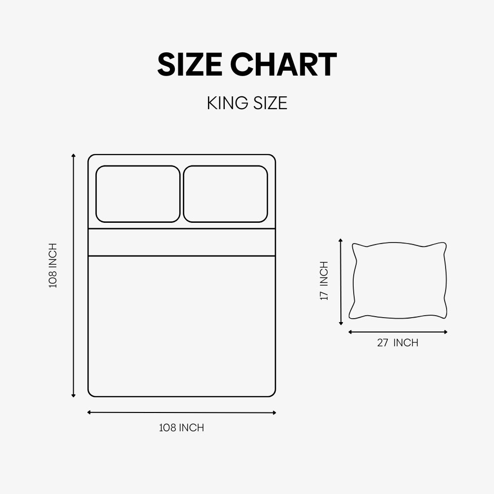 Organic Cotton Bedsheet - Verdant Haze 300 TC Percale