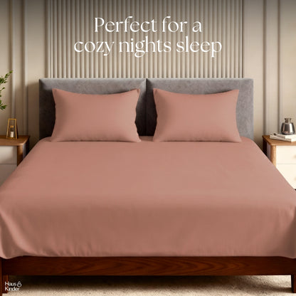 Luxury 300 TC Sateen 100% Cotton Bedsheet, Summer Nectar