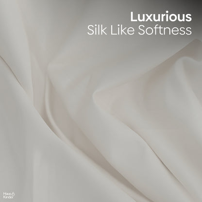 Luxury 300 TC Sateen 100% Cotton Bedsheet, Timeless Pearl