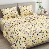 Bold Floral 100% Cotton King Size Bedsheet, 144 TC