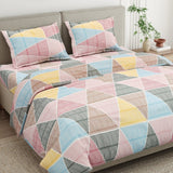 Pyramid Retreat 100% Cotton King Size Bedsheet, 144 TC - Bedsheets | haus & kinder