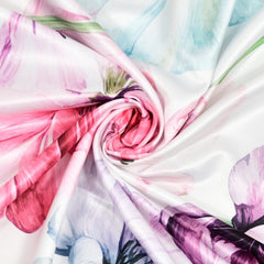 300 TC Satin Royale Bedsheet Floreal Mystique, Multicolor - King Size | haus & kinder