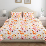 300 TC Satin Royale Bedsheet Seraphine Blossom, Multicolor