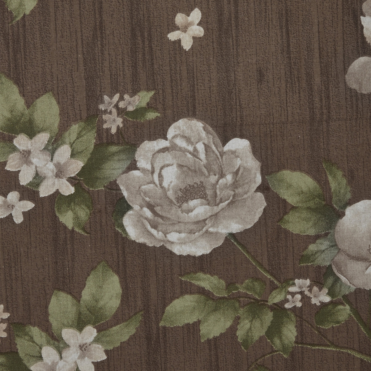 Rose Cascade 100% Cotton Double Flat Bedsheet, Taupe Brown - 144 TC - Bedsheets | haus & kinder
