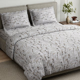 Whispering Willow 100% Cotton Double Flat Bedsheet, Blush Rose - 186 TC - Bedsheets | haus & kinder