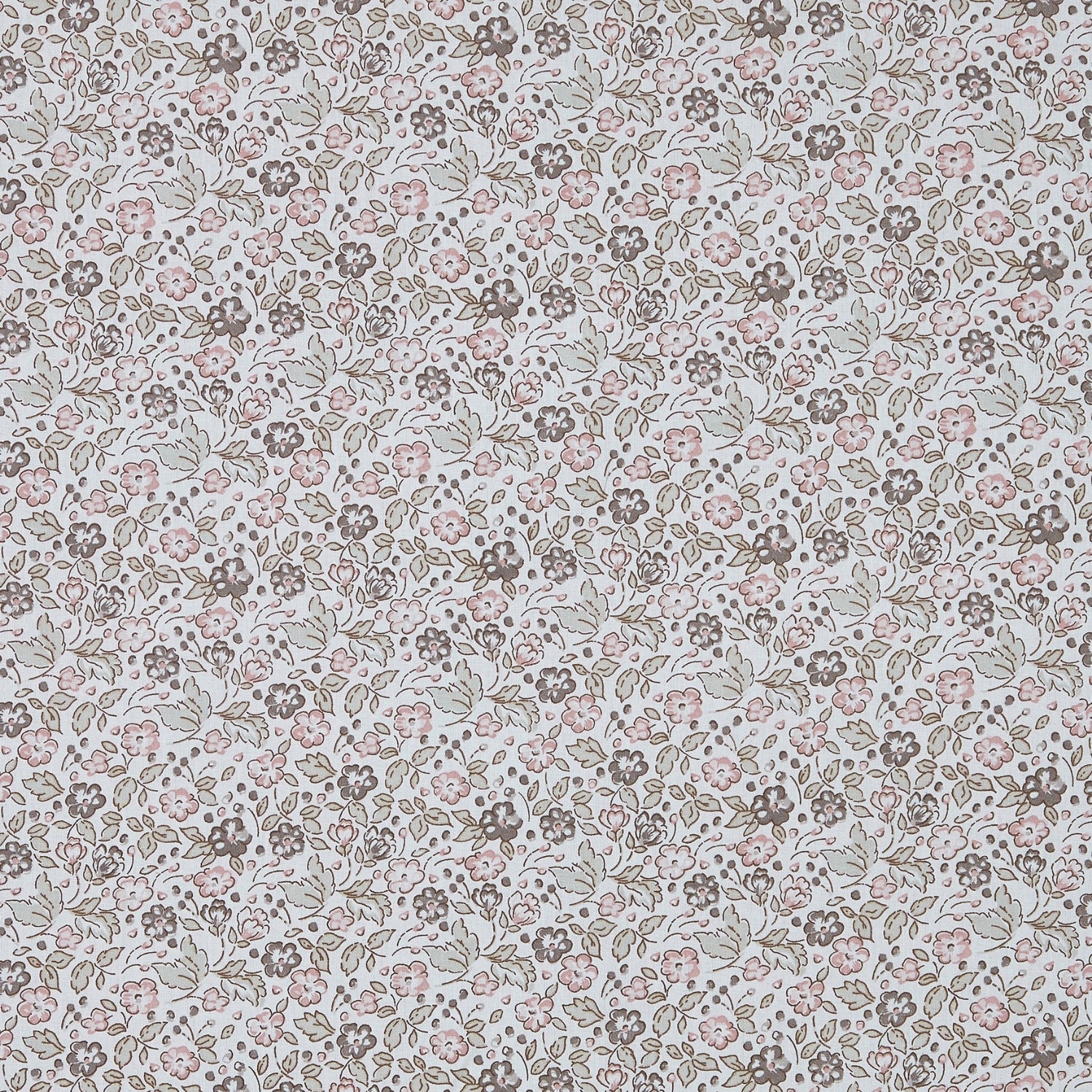 Cottage Calico 100% Cotton Double Flat Bedsheet, Muted Terracotta - 186 TC - Bedsheets | haus & kinder