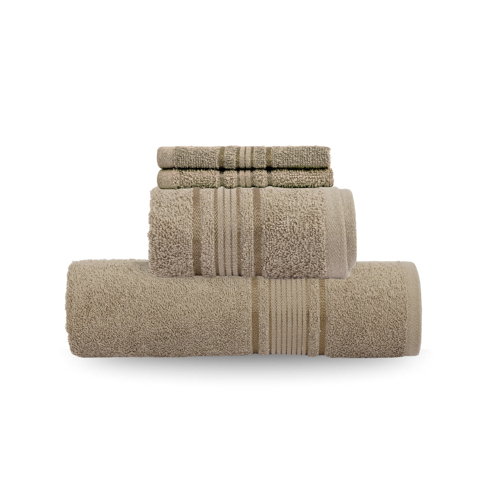 Celebration Gift Set of 7- Bed Sheet & Towel Set, Ivory