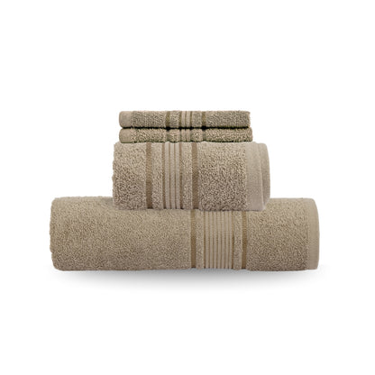 Celebration Gift Set of 7- Bed Sheet & Towel Set, Ivory