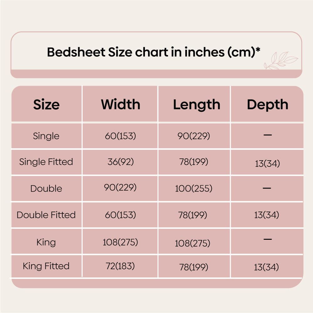 Plum 100% Cotton Bedsheet, 300 TC