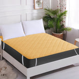 Hush Layer Quilted Mattress Protector, Beige - King (150 GSM)