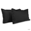 Satin Royale Black Pearl 300TC Satin 2 Pillow Cover