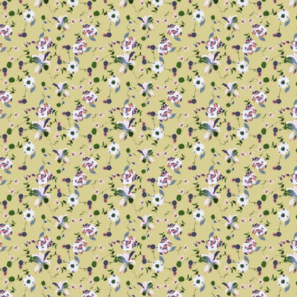Bold Floral 100% Cotton Double Fitted Bedsheet, 144 TC