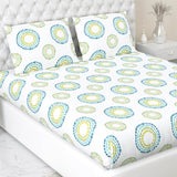 Radiant Circle 100% Cotton King Fitted Bedsheet, 144 TC