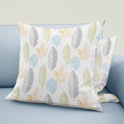 Aqua Foliage Cushion Cover