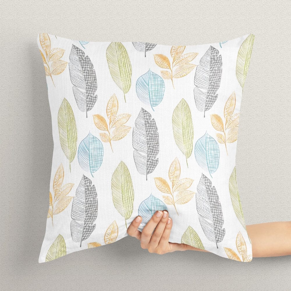 Aqua Foliage Cushion Cover