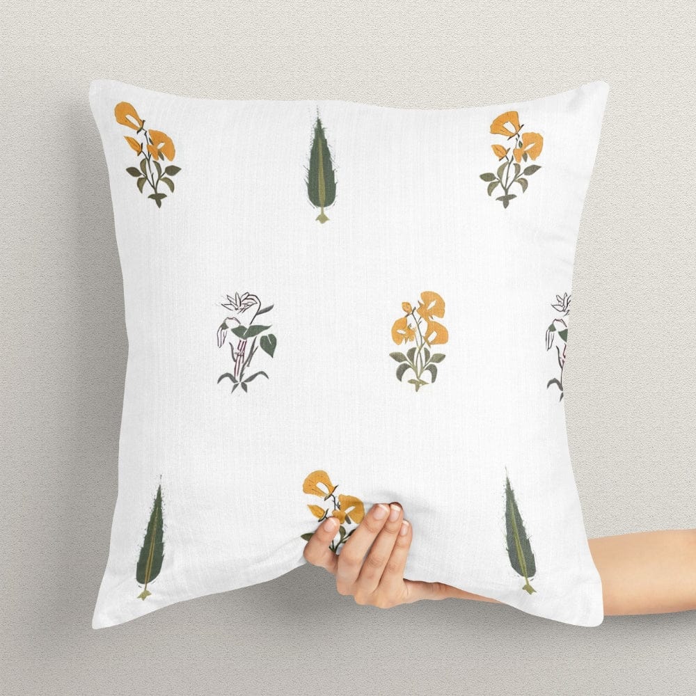 Garden of Joy Cushion Cover, Yellow