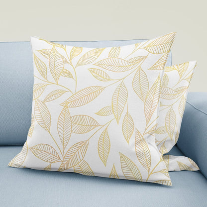 Line Art yellow Cushion Cover