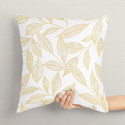 Line Art yellow Cushion Cover