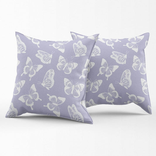 Lilac Butterfly Cushion Cover