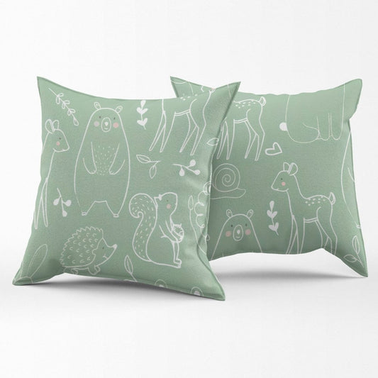 Sketchy Woodland Cushion Cover