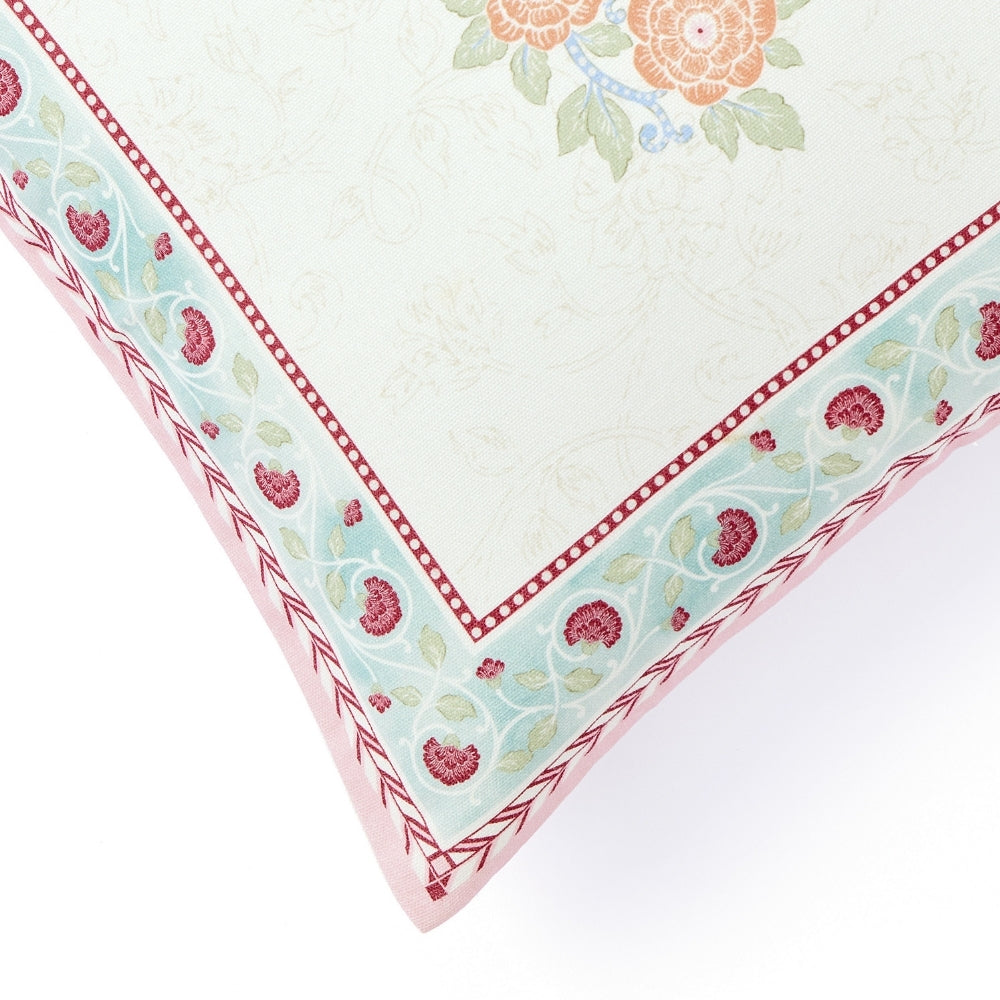 Orchid Courtyard Charm 100% Cotton Cushion Covers, Pack of 2