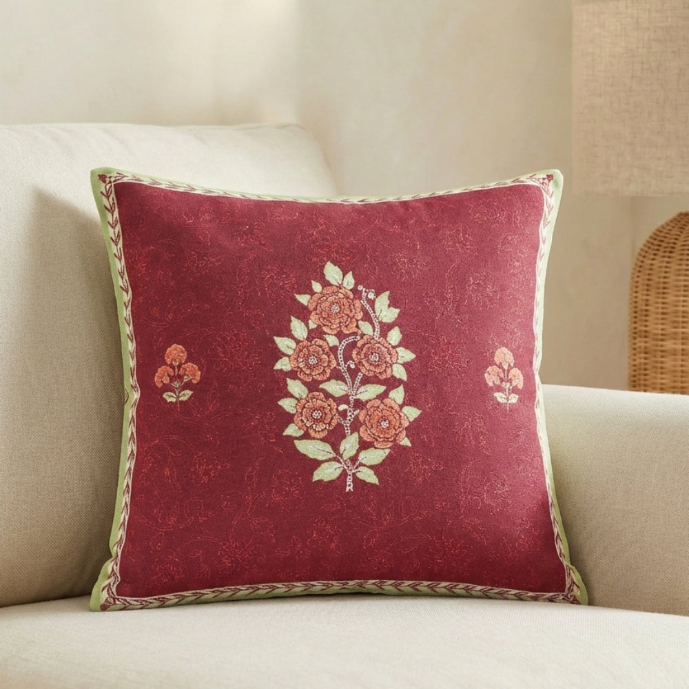 Desert Rose Courtyard 100% Cotton Cushion Covers, Pack of 2