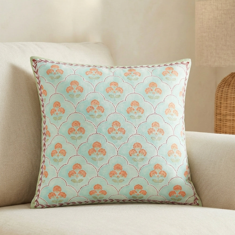 Rooted Regal 100% Cotton Digital Printed Cushion Covers, Pack of 5