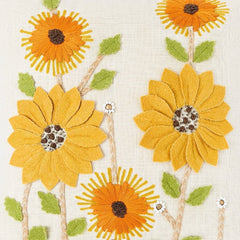 Ochre Spire Embroidered Cushion Cover Pack of 1, Mustard - Cushion Covers | haus & kinder