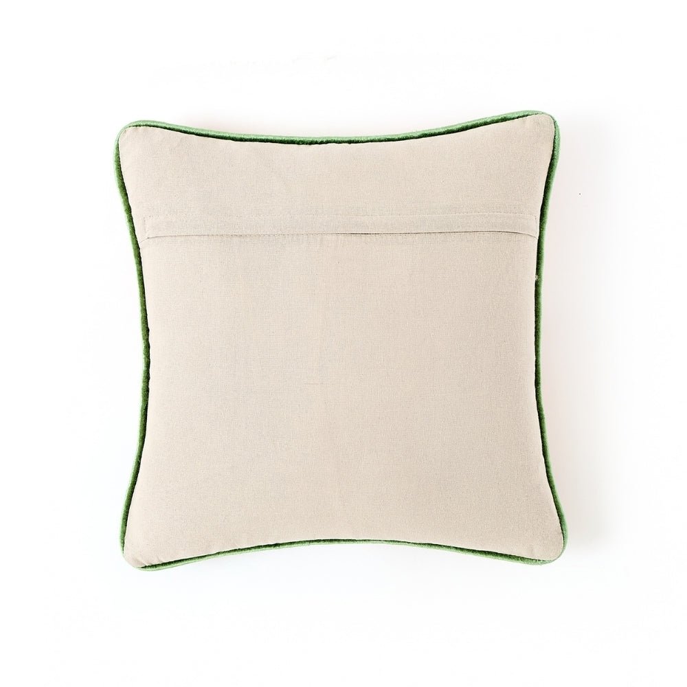 Botanical Bloom Embroidered Cushion Cover Pack of 1, Pink - Cushion Covers | haus & kinder