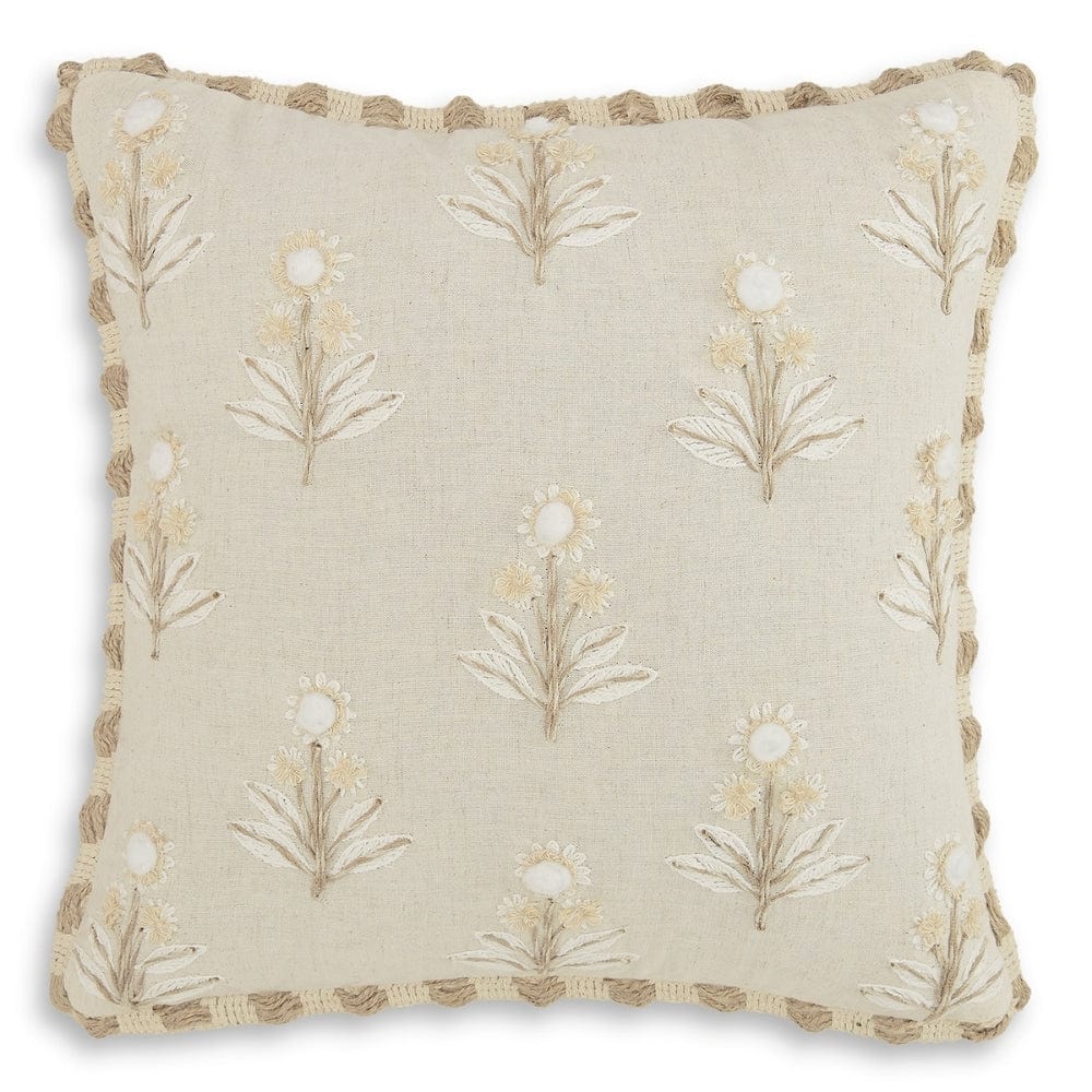 Embroidered Decorative Cushion Cover, Earthy Elegance