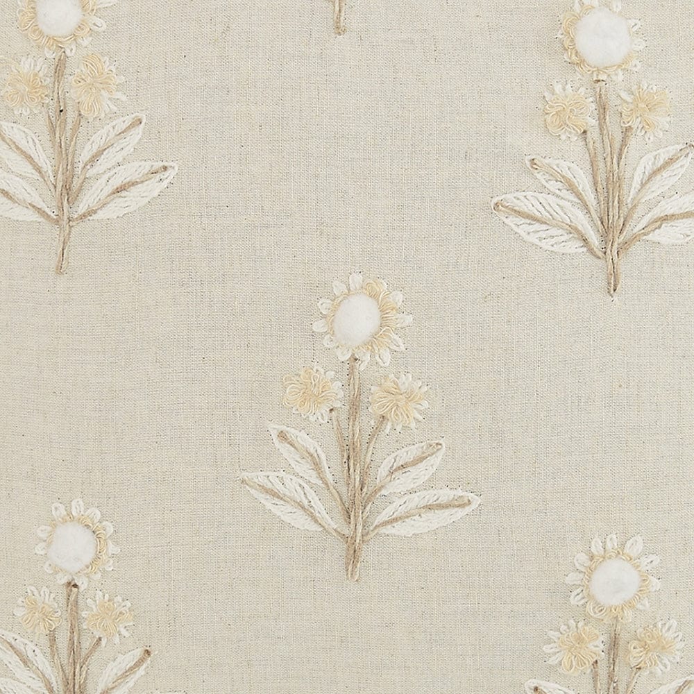 Embroidered Decorative Cushion Cover, Earthy Elegance