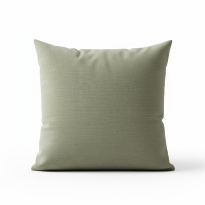 Earthstone Cotton Solid Cushion Covers, Oil Green & Pink Stone