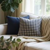Earthstone Cotton Solid Cushion Covers, Blue