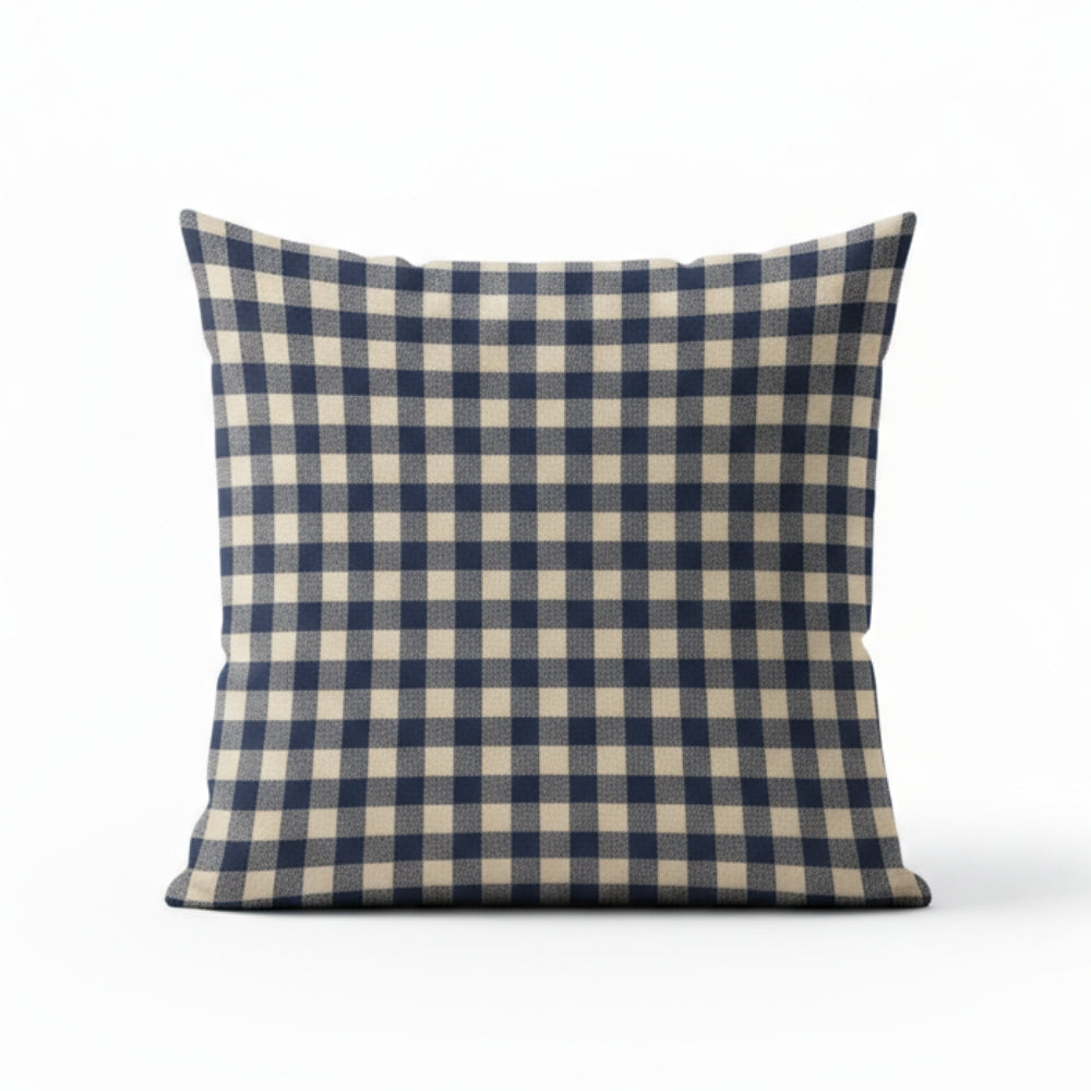 Earthstone Cotton Solid Cushion Covers, Blue