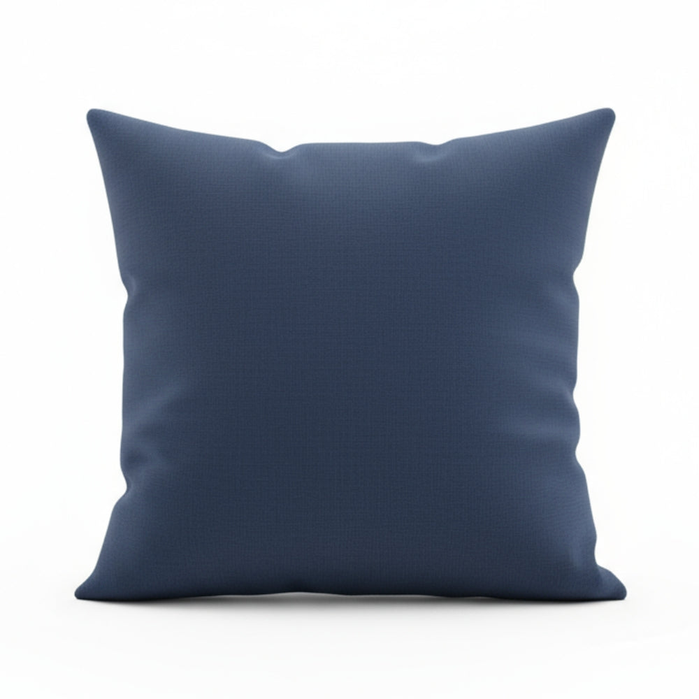 Earthstone Cotton Solid Cushion Covers, Blue