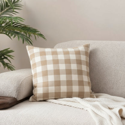 Earthstone Cotton Solid Cushion Covers, Brown