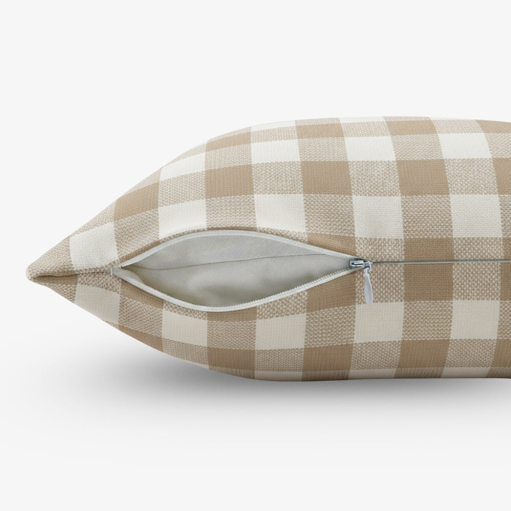 Earthstone Cotton Solid Cushion Covers, Brown