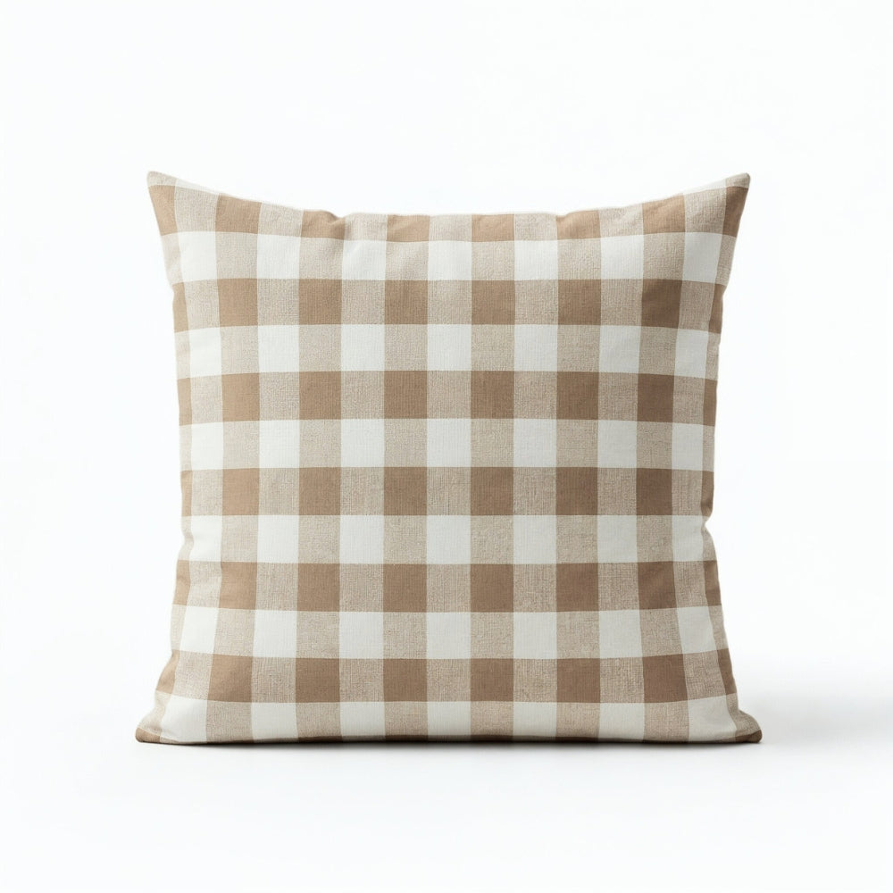 Earthstone Cotton Solid Cushion Covers, Brown