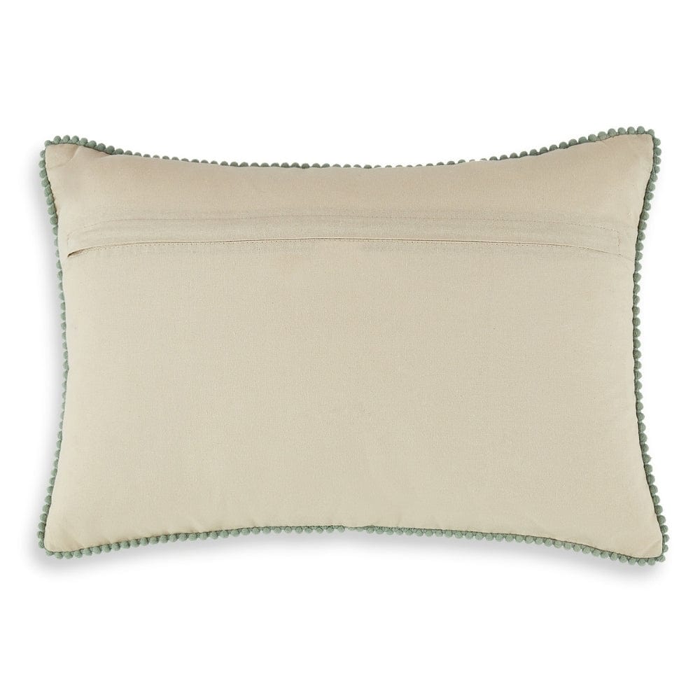 Embroidered Decorative Cushion Cover,Golden Bloom Garden