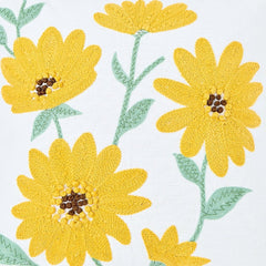 Canopy Gold Embroidered Cushion Cover Pack of 1, Mustard - Cushion Covers | haus & kinder
