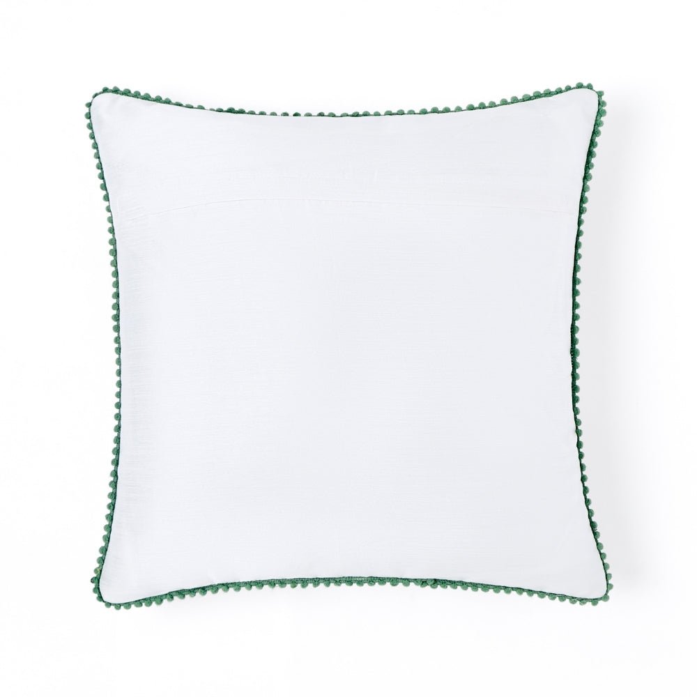 Canopy Gold Embroidered Cushion Cover Pack of 1, Mustard - Cushion Covers | haus & kinder