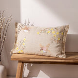 Meadowbrook Wing Embroidered Cushion Cover Pack of 1, Beige - Cushion Covers | haus & kinder