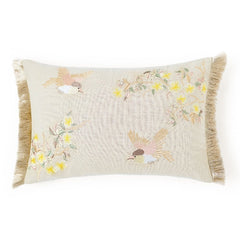 Meadowbrook Wing Embroidered Cushion Cover Pack of 1, Beige - Cushion Covers | haus & kinder