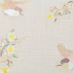 Meadowbrook Wing Embroidered Cushion Cover Pack of 1, Beige - Cushion Covers | haus & kinder