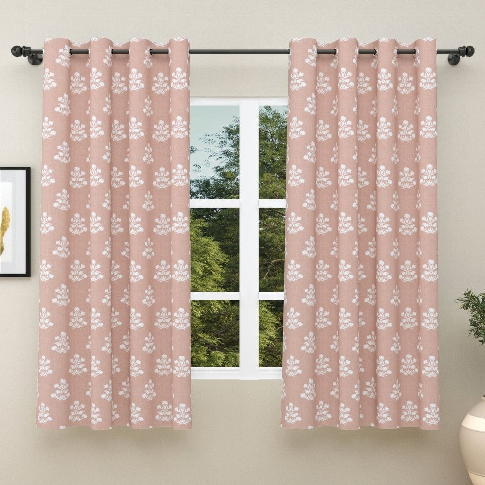 Clay Flower Feilds Curtain Set