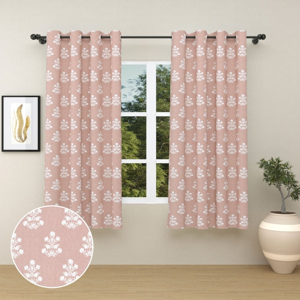 Clay Flower Feilds Curtain Set