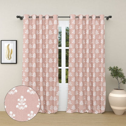 Clay Flower Feilds Curtain Set