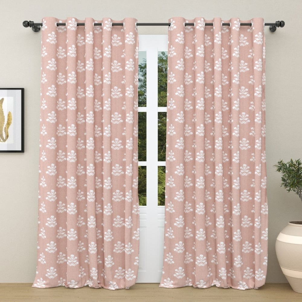 Clay Flower Feilds Curtain Set